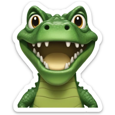 cocodrilo elegante sticker