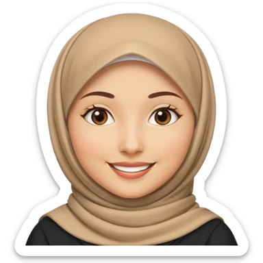 hijab woman sticker