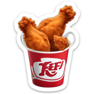 KfC Bucket of fried chicken sticker