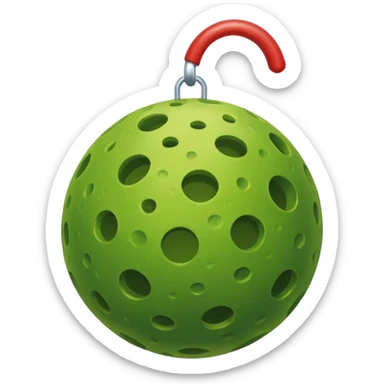 pickle ball ball  sticker
