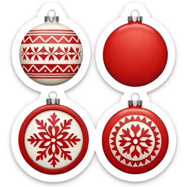 festive ornament scandinavian  sticker