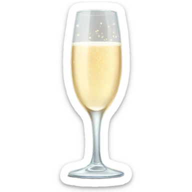 Champagne glass with Loop  sticker