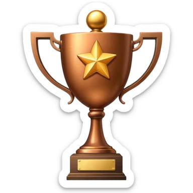 Maak een bronze trofee emoji sticker