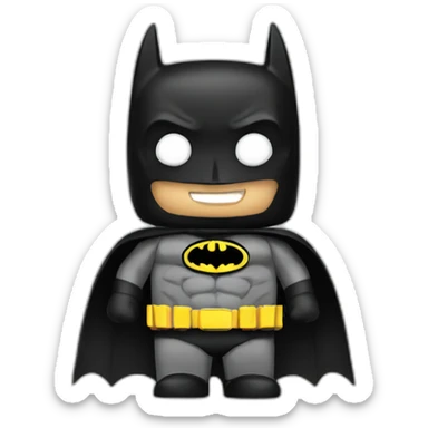 Batman wearing is costume sticker