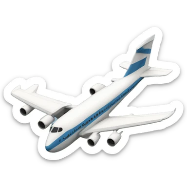 plane with toga sticker