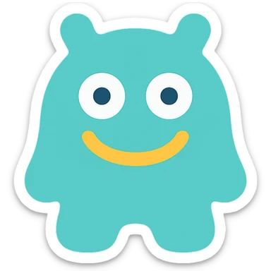 Trippi troppa, playful icon style, rounded edges, vibrant accent color, minimal details sticker