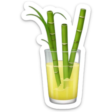 Sugarcane juice sticker