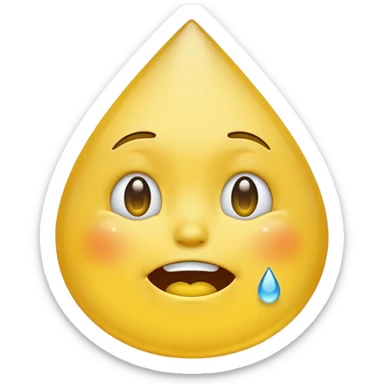 smiling emoji and crying sticker