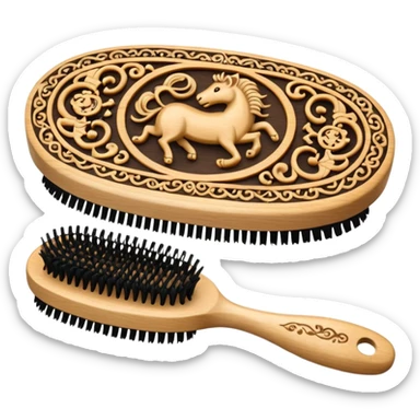 horoscope hairbrush sticker