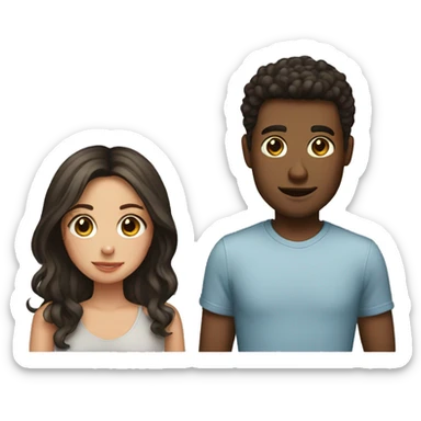 Boyfriend and girlfriend sticker