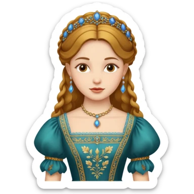 Renaissance lady  sticker