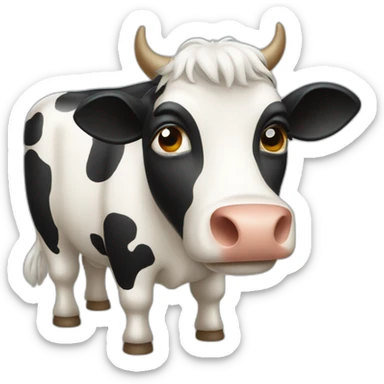 Vache méchante sticker