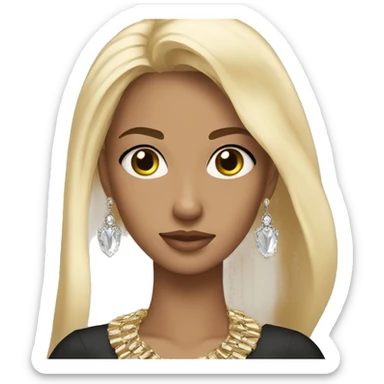 blonde and brunett with stunning jewelry sticker