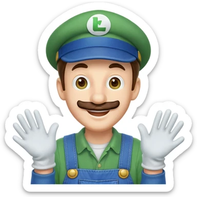 Luigi from Mario Bros sticker