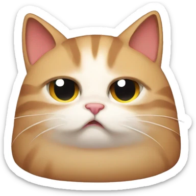annoyed cat zzz sticker
