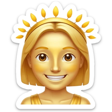 happy day with sunshine and smiling face sticker