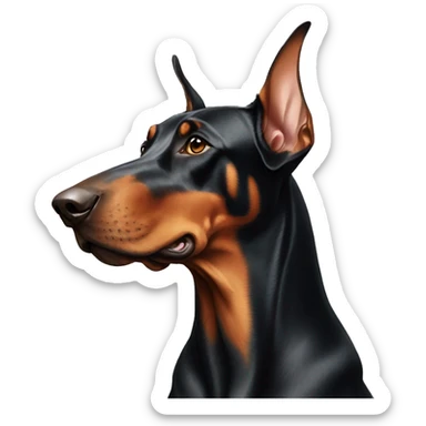 Doberman sticker