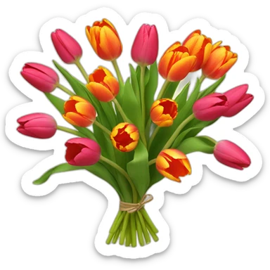 Tulip bouquet  sticker