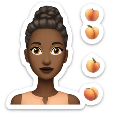 Nina Bonina Brown peach look sticker