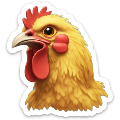 Mutated chicken sticker