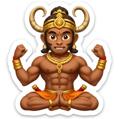 Hanuman ji Ram jap sticker