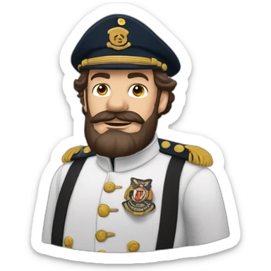 capitaine haddock galère a cause de la glu sur ses doigts sticker
