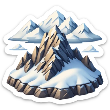 Mountain sticker