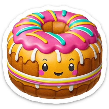 inflatable pan dulce pinata sticker