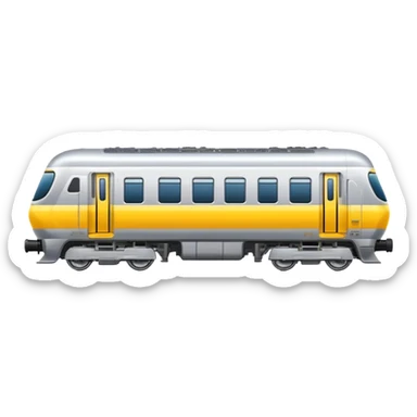 Australian passenger train (Iconic colour: Silver and yellow) sticker