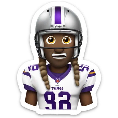 Minnesota Vikings person holding a sign that says we suck sticker