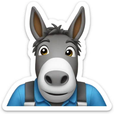 Mechanic donkeys sticker