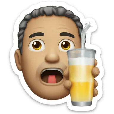 Super thirsty drooling emoji sticker