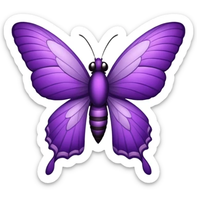 Mariposa morada sticker