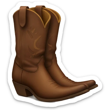 cowboy boots sticker