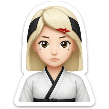 Aikido girl sticker