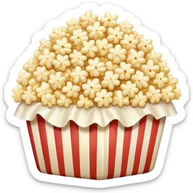 Popcorn in pale beige  sticker