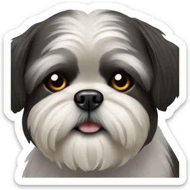 black shihtzu sticker