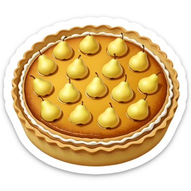 une tarte aux poire sticker