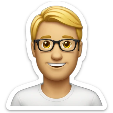 Un homme avec des lunette de soleil qui fait un doigts d'honneur sticker