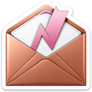 Icône 3D d’une enveloppe ouverte avec carte “NEWS”, style gravure cuivre + stippling, noir pur sur blanc pur (hachures/pointillisme uniquement), éclairage dramatique avec rayons et une micro-touche rose #fbcfe8 sur la lueur, sans aucun texte/typo ni gris/sépia/flou/bruit/cadre. sticker