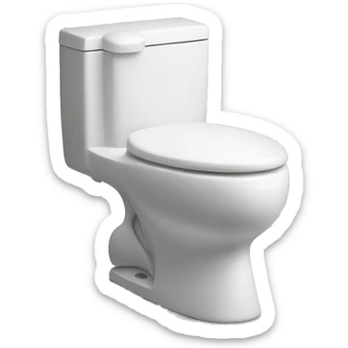 skibidi toilet,a goofy man head connected to the toilet sticker