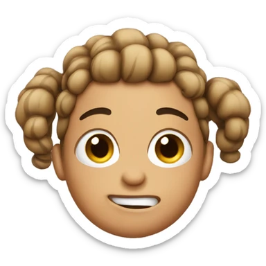 turd with pigtails  sticker