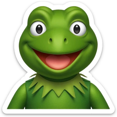 Kermit the frog sticker