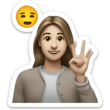 c sign in hand because it means campus sticker