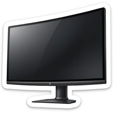 big gaming monitor sticker