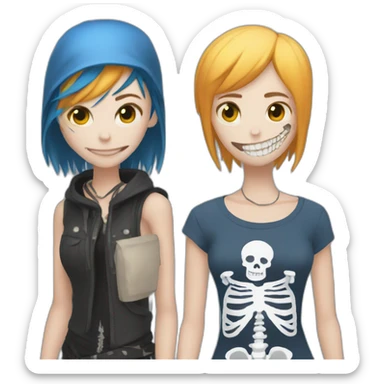 Chloe price and skeleton sticker