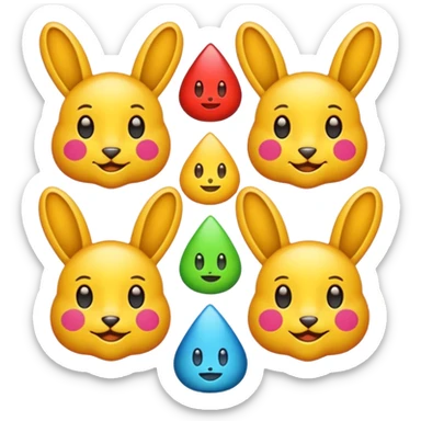 labubu emoji sticker