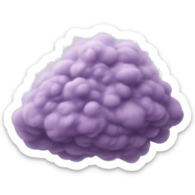 pastel purple pile of dust sticker