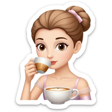 Ballerina cappuccino  sticker
