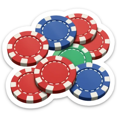 poker chips sticker